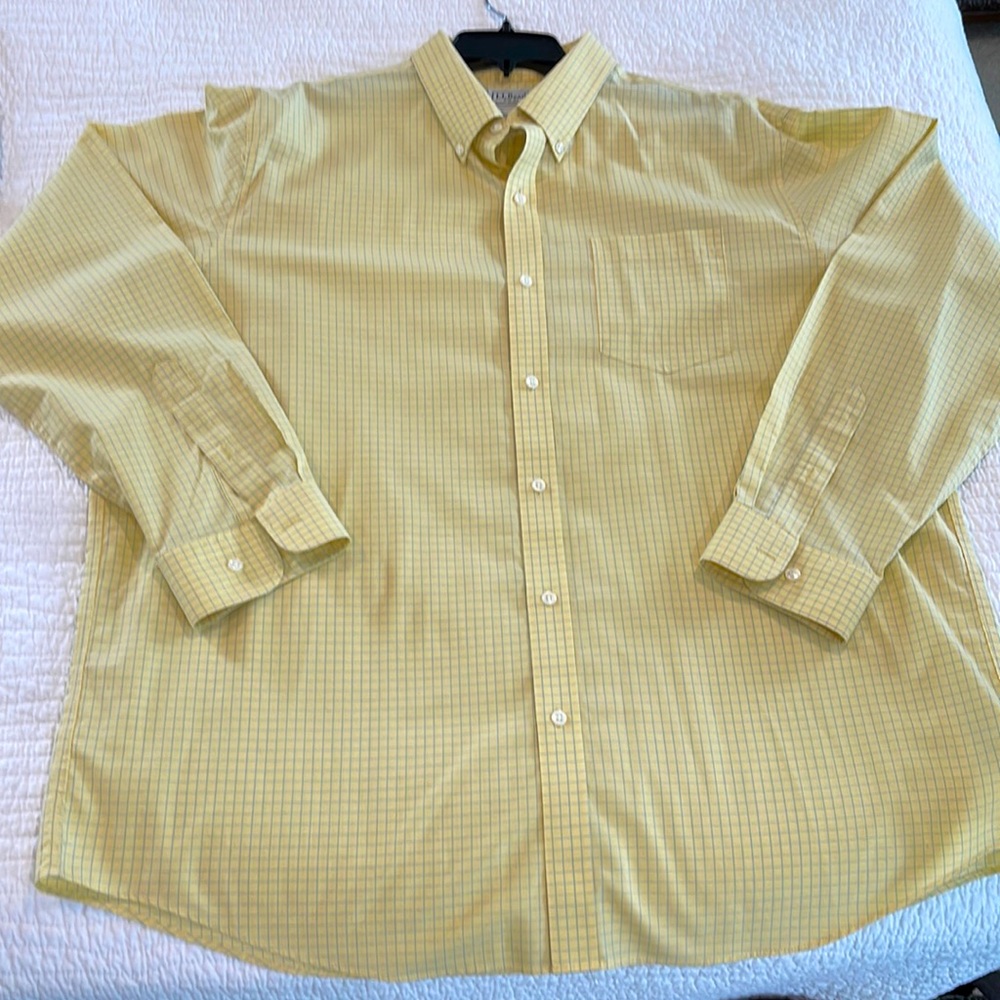 LL Bean | wrinkle free | Oxford cloth shirt| long sleeve | Size  XL